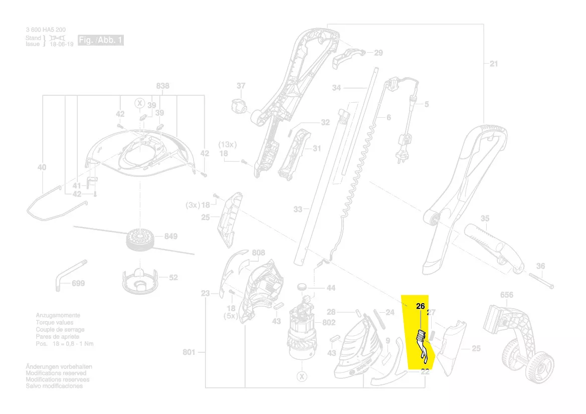 bouton poussoir réf. 2 609 006 030 BOSCH